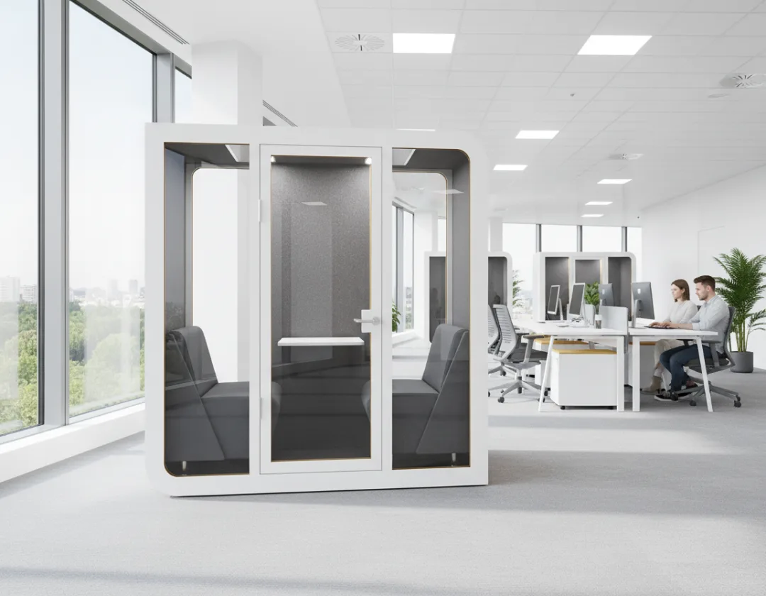 Akustikkabine im modernen Büro